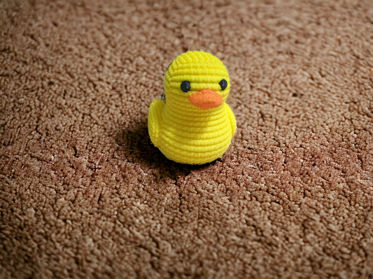 Crochet Duck Keychain