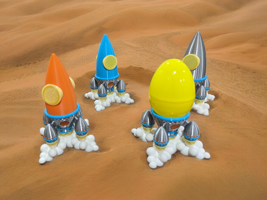 Cadbury Egg Space Rocket