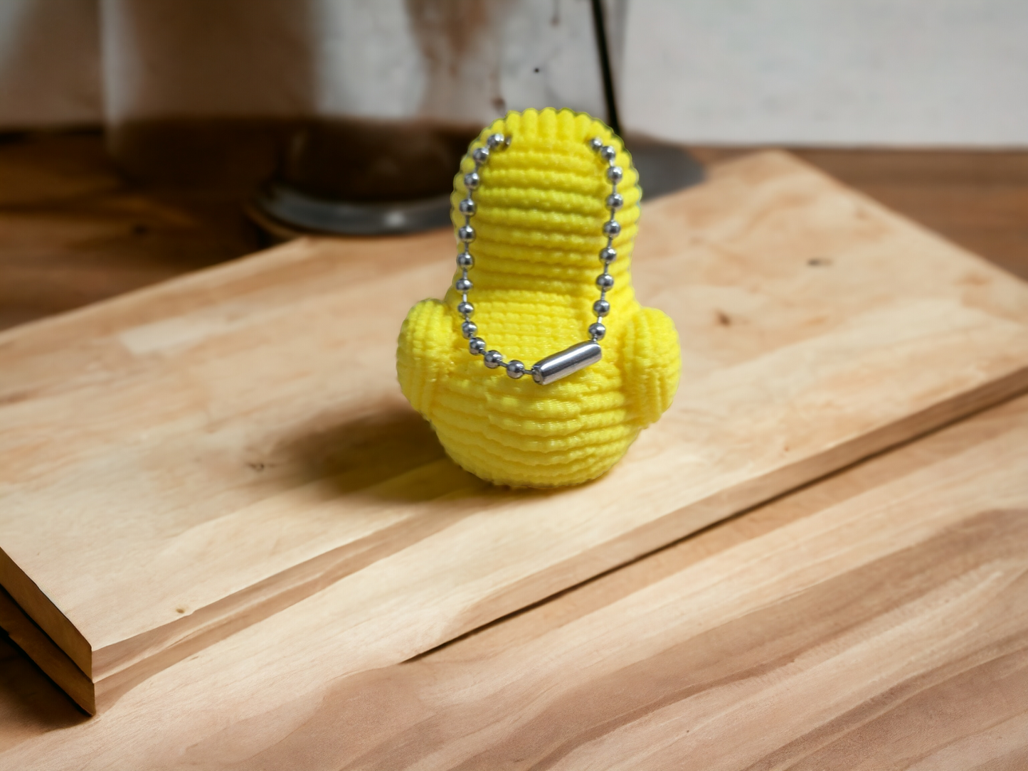 Crochet Duck Keychain