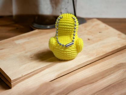 Crochet Duck Keychain